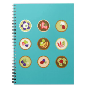 Caderno Espiral Tartes de Frutas