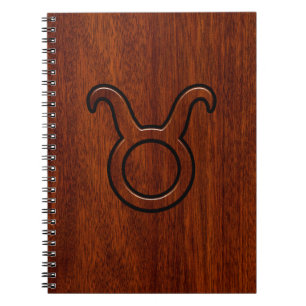 Caderno Espiral Taurus Zodiac - Sinal de Mahogany