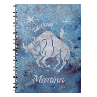 Caderno Espiral Taurus Zodiac - Sinal espiral Notebook