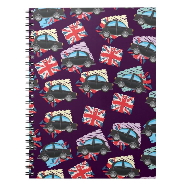 Caderno Espiral táxi preto (Frente)