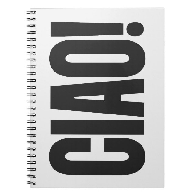 Caderno Espiral Tchau (Frente)