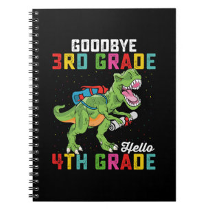 Caderno Espiral Tchau 3ª Série Olá 4ª Série T Rex Dinossauro