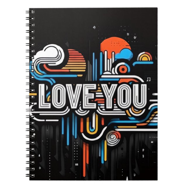 Caderno Espiral Te amo (Frente)