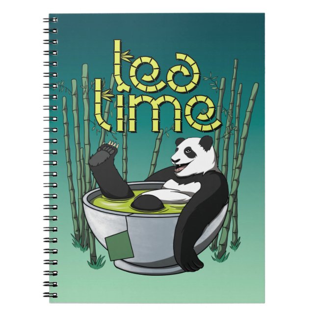 Caderno Espiral Tea Time Panda (Frente)
