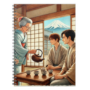 Caderno Espiral Teahouse