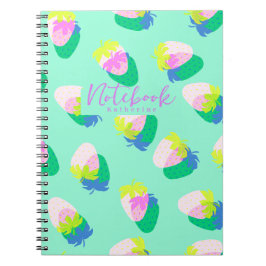Caderno Espiral Teal de Morango
