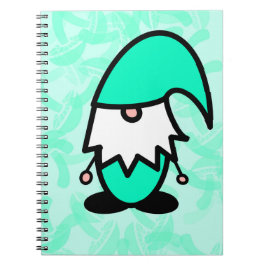 Caderno Espiral Teal Gnome