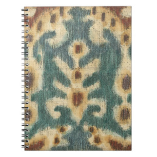 Caderno Espiral Tecido Decorativo de Ikat por Chariklia Zarris