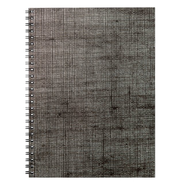 Caderno Espiral Tecido design de textura de fundo (Frente)
