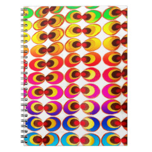 Caderno Espiral Tecido psicodélico
