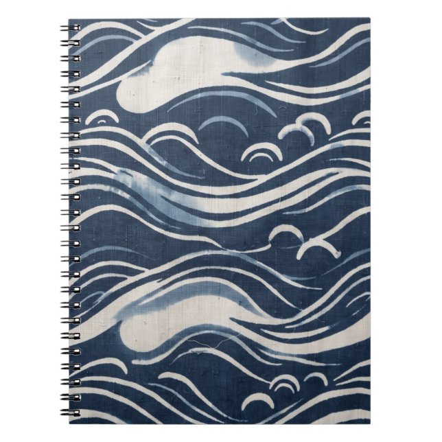 Caderno Espiral Tecidos de Índigo Japoneses (Frente)