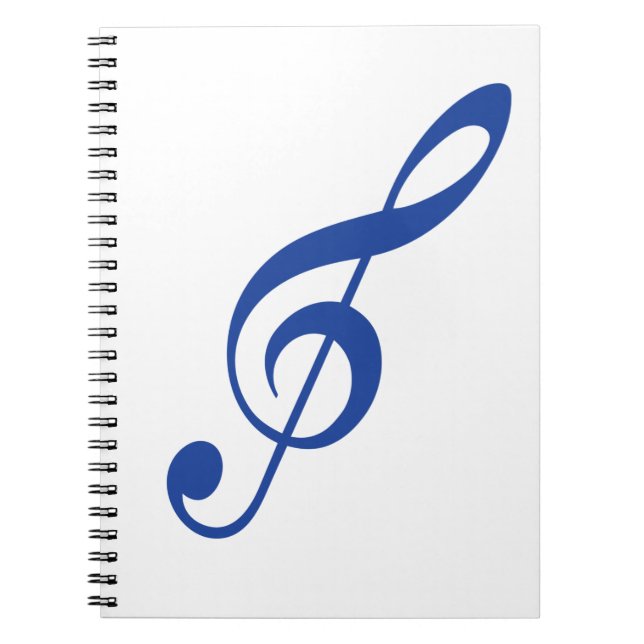 Caderno Espiral tecla Blue Violin (Frente)