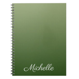 Caderno Espiral Tecla verde personalizada