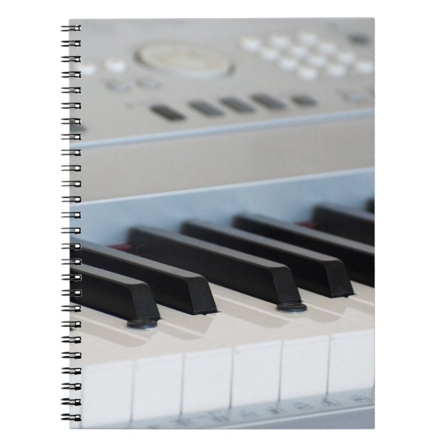 Caderno Espiral Teclado do Synthesizer (Frente)
