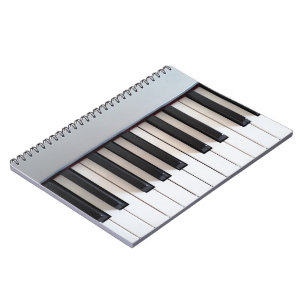 Caderno Espiral Teclado para piano digital