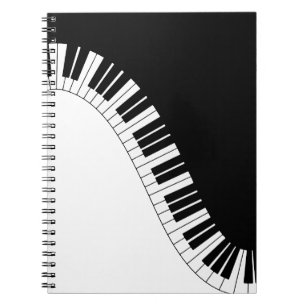 Caderno Espiral Teclado Piano