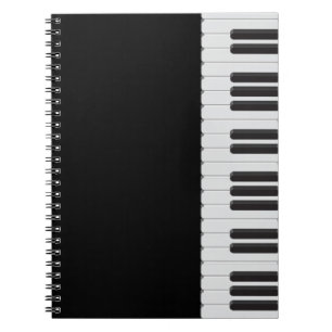 Caderno Espiral Teclado Piano