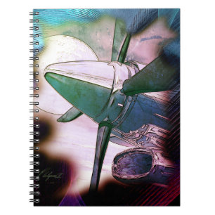 Caderno Espiral Técnica da Aeronave TURBO Grunge