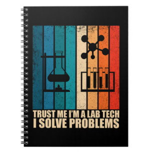 Caderno Espiral Técnico técnico de laboratório engraçado