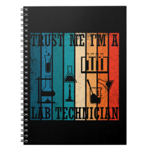 Caderno Espiral Técnico técnico de laboratório engraçado