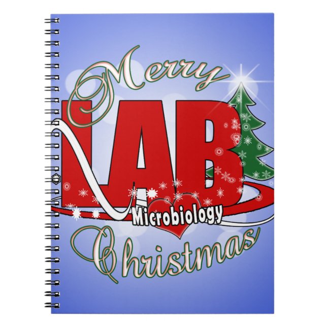CADERNO ESPIRAL TECNOLOGIA DE LABORATÓRIO MÉDICO DE NATAL DE MICRO (Frente)