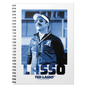 Caderno Espiral Ted Lasso Gráfico de retrato de laço