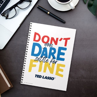 Caderno Espiral Ted Lasso | Não se atreve a arrumar tudo bem
