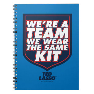 Caderno Espiral Ted Lasso Nós somos um gráfico de tipografia em