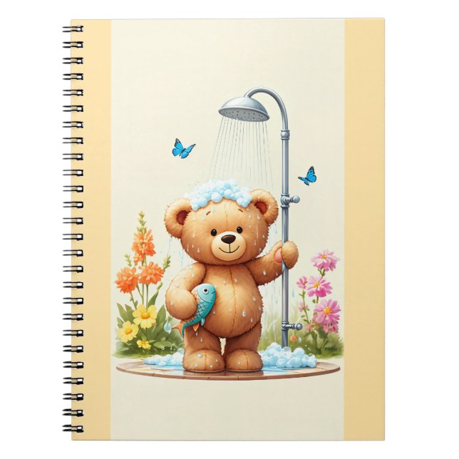 Caderno Espiral Teddy Bear Shower (Frente)