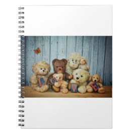 Caderno Espiral Teddy com amigos
