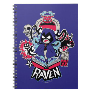 Caderno Espiral Teen Titans Go!   Gráfico dos Poderes Demoníacos d