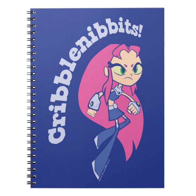 Caderno Espiral Teen Titans Go! | Incêndio "Cribblenibbits!" (Frente)