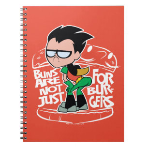 Caderno Espiral Teen Titans Go! Robin Booty Scooty Buns