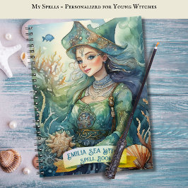Caderno Espiral Teenage Sea Witls Book Grimoire