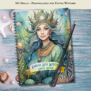 Caderno Espiral Teenage Sea Witls Book Grimoire