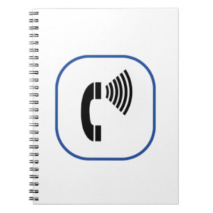 Caderno Espiral Telefone de controle de volume