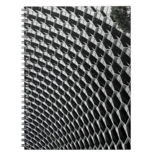 Caderno Espiral telhado de vidro cinza