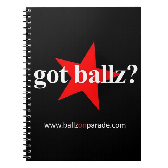 Caderno Espiral Tem Ballz? Notebook (Frente)
