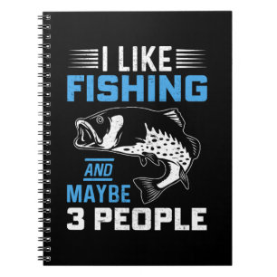 Caderno Espiral Tema de Pesca