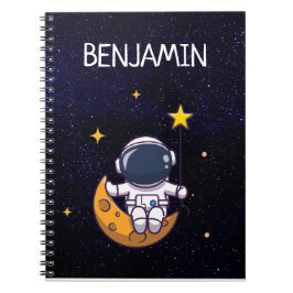 Caderno Espiral Tema Espacial Bonito Qualquer Aniversário 🚀 ✨