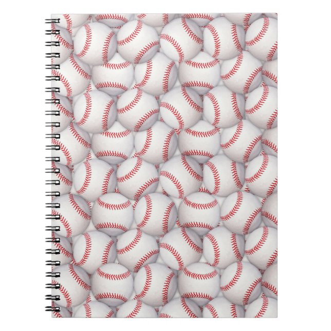 Caderno Espiral Tema Esportivo Baseball Guest Book (Frente)