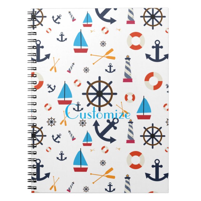 Caderno Espiral Tema náutico Thunder_Cove (Frente)