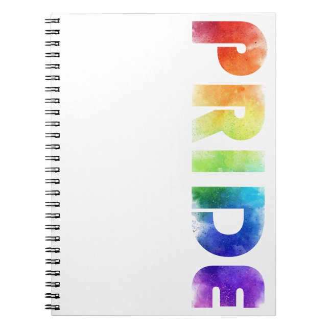 Caderno Espiral Tema Orgulho do Arco-Íris (Frente)