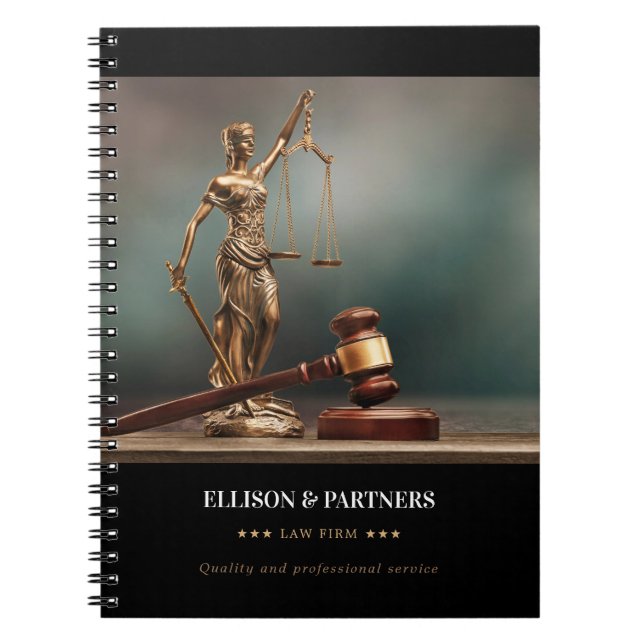 Caderno Espiral Temas | Escalas da Justiça (Frente)