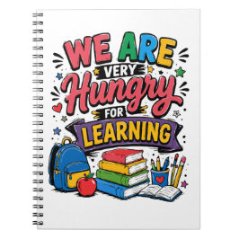 Caderno Espiral Temos Fome de Aprender