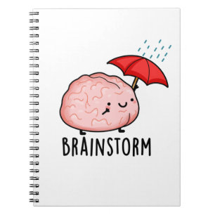 Caderno Espiral Tempestade Cerebral Piada Anatomia Engraçada 