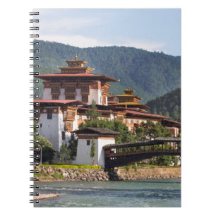 Caderno Espiral Templo Budista À Beira do Rio