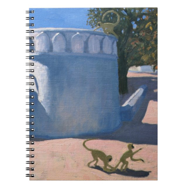 Caderno Espiral Templo India 2000 do macaco (Frente)