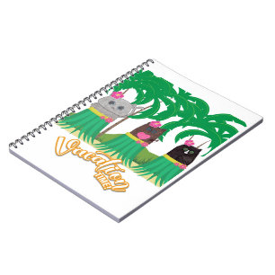 Caderno Espiral Tempo de Férias do Gatinho de Cuta