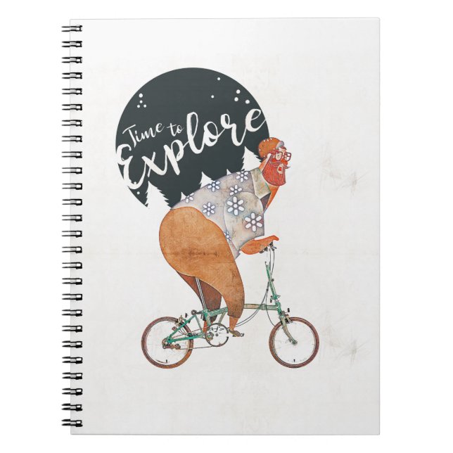 Caderno Espiral Tempo para explorar o Bicicleta Brompton (Frente)